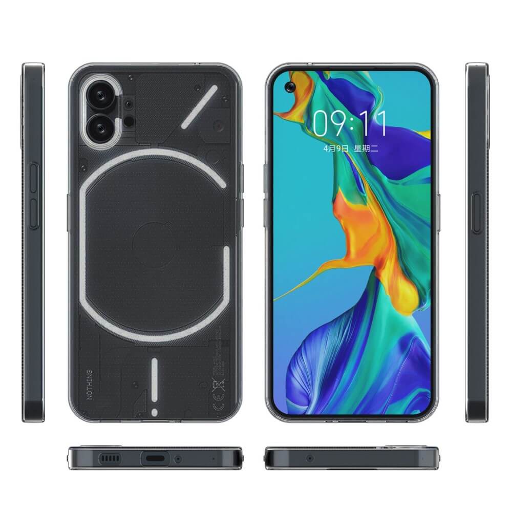 Nothing Phone (1) - Silikon Gummi Hülle transparent