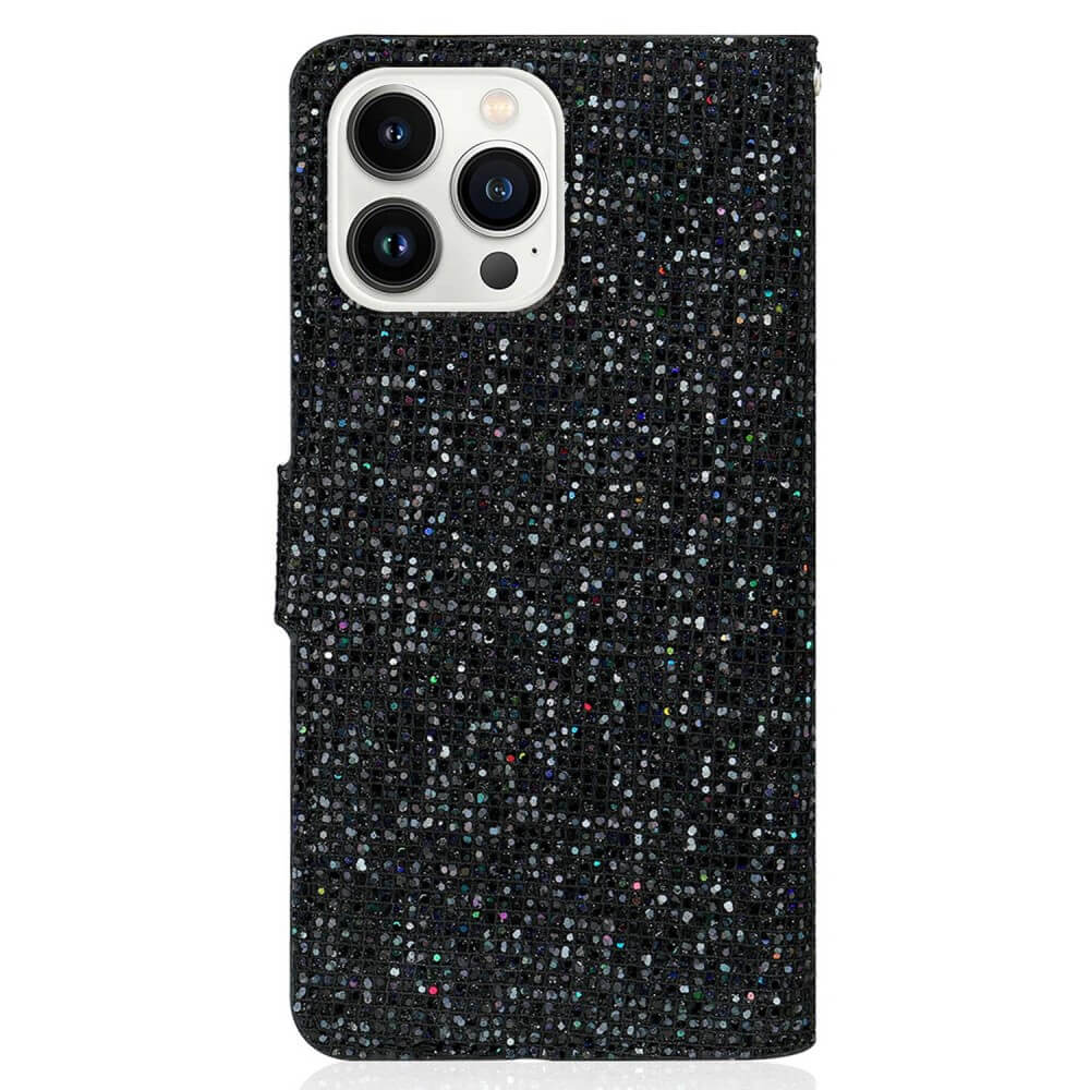 iPhone 14 Pro - Glitter Leather Case