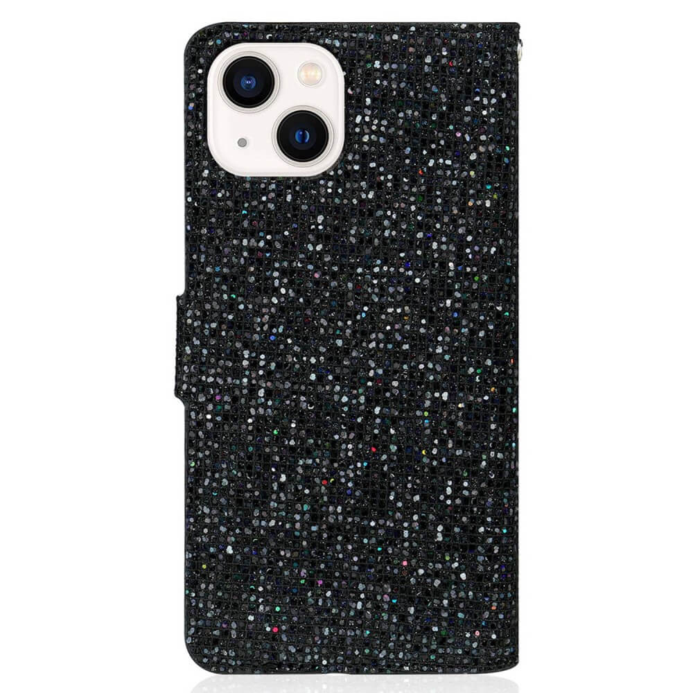 Iphone 14 Plus - Custodia In Pelle Glitterata