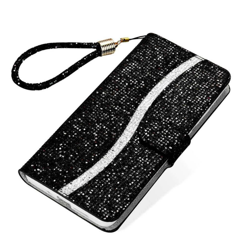 Iphone 14 Plus - Custodia In Pelle Glitterata
