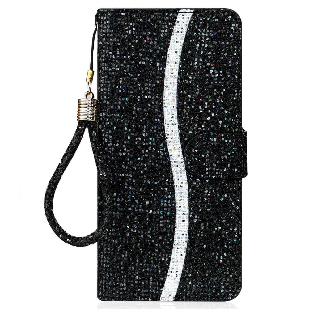 Iphone 14 Plus - Custodia In Pelle Glitterata