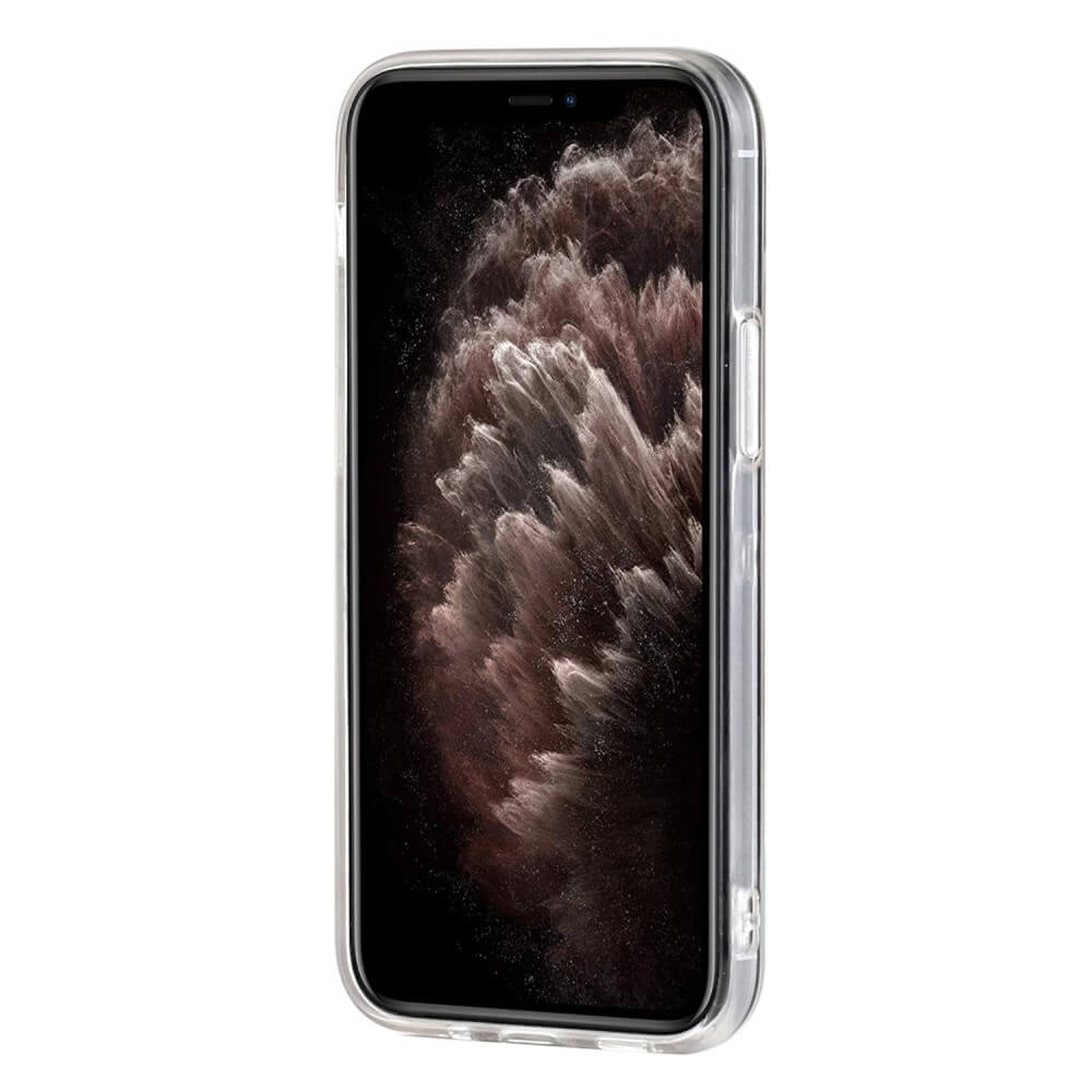 iPhone 14 Pro Max - Silicone Rubber Case White Marble