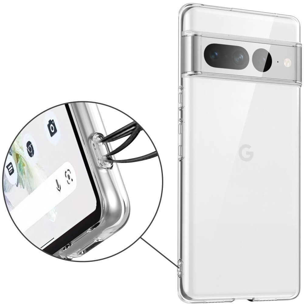 Google Pixel 7 Pro - Silikon Gummi Hülle transparent