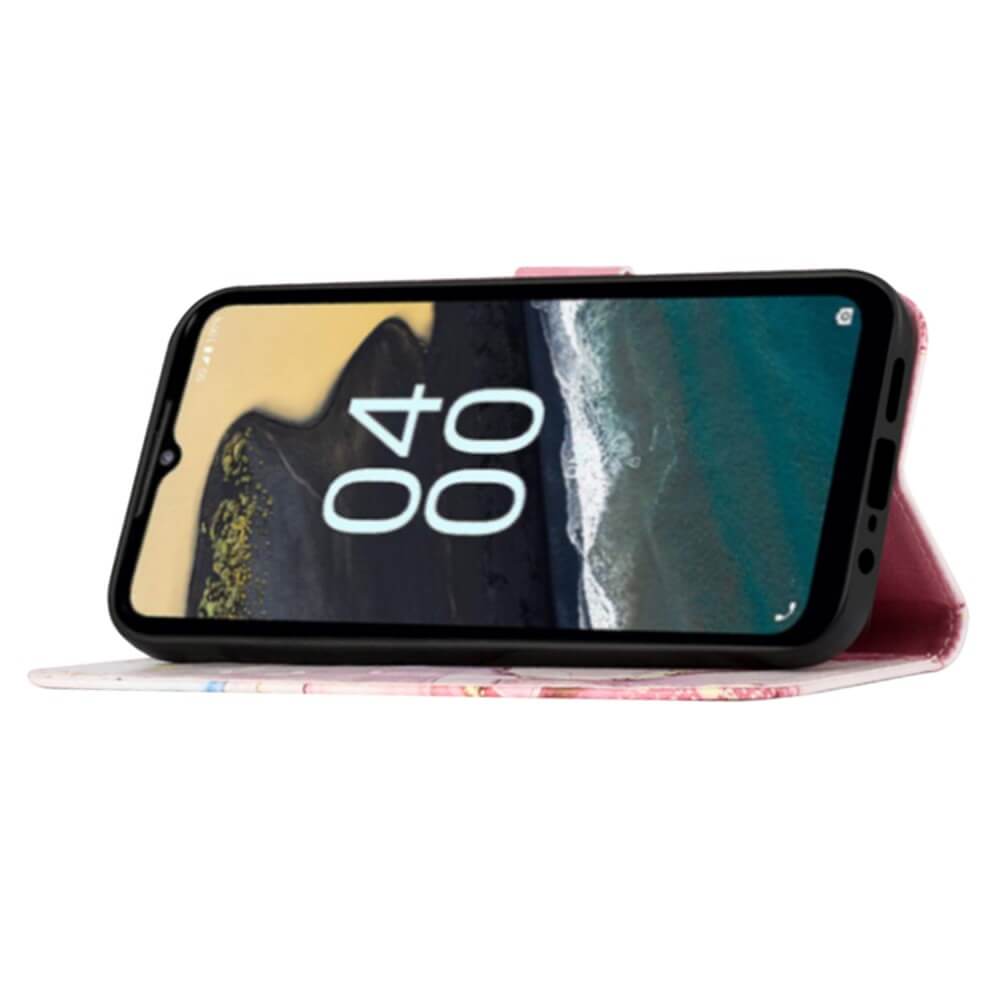 Nokia G60 - Custodia in pelle pink Marble