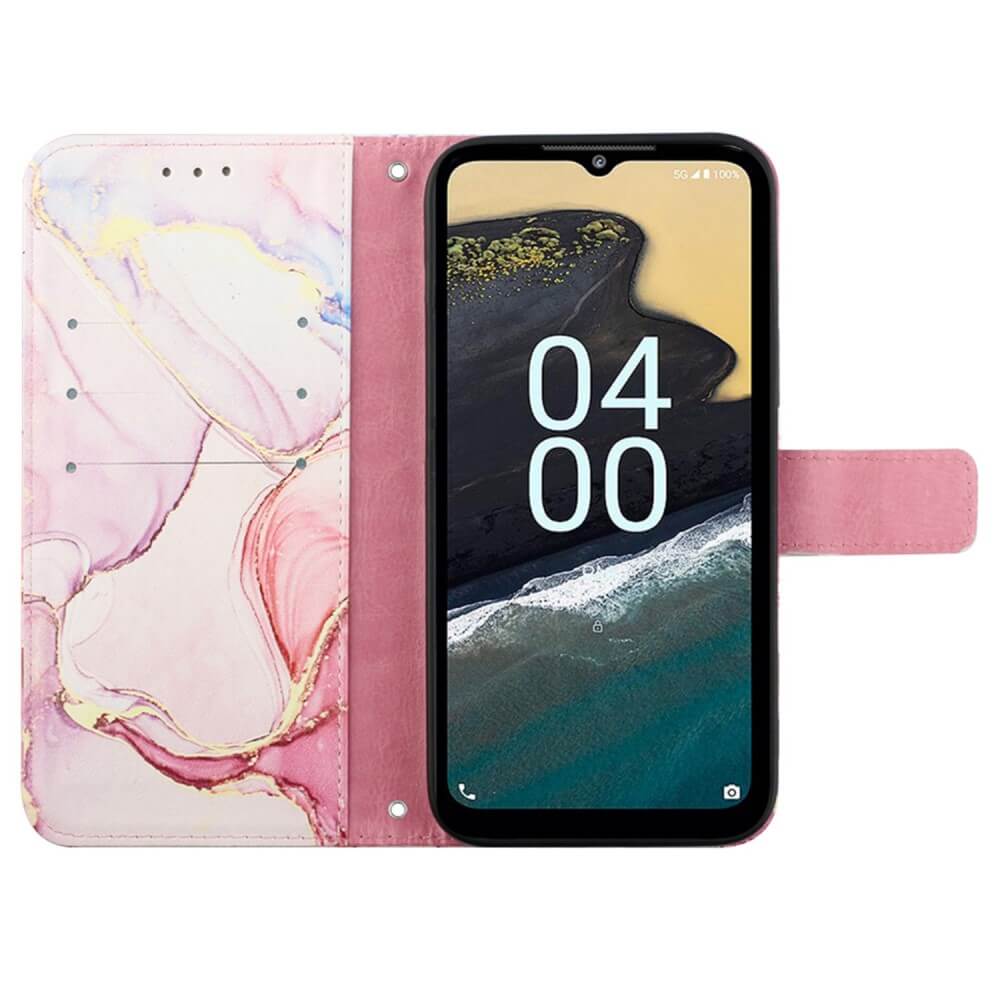Nokia G60 - Custodia in pelle pink Marble
