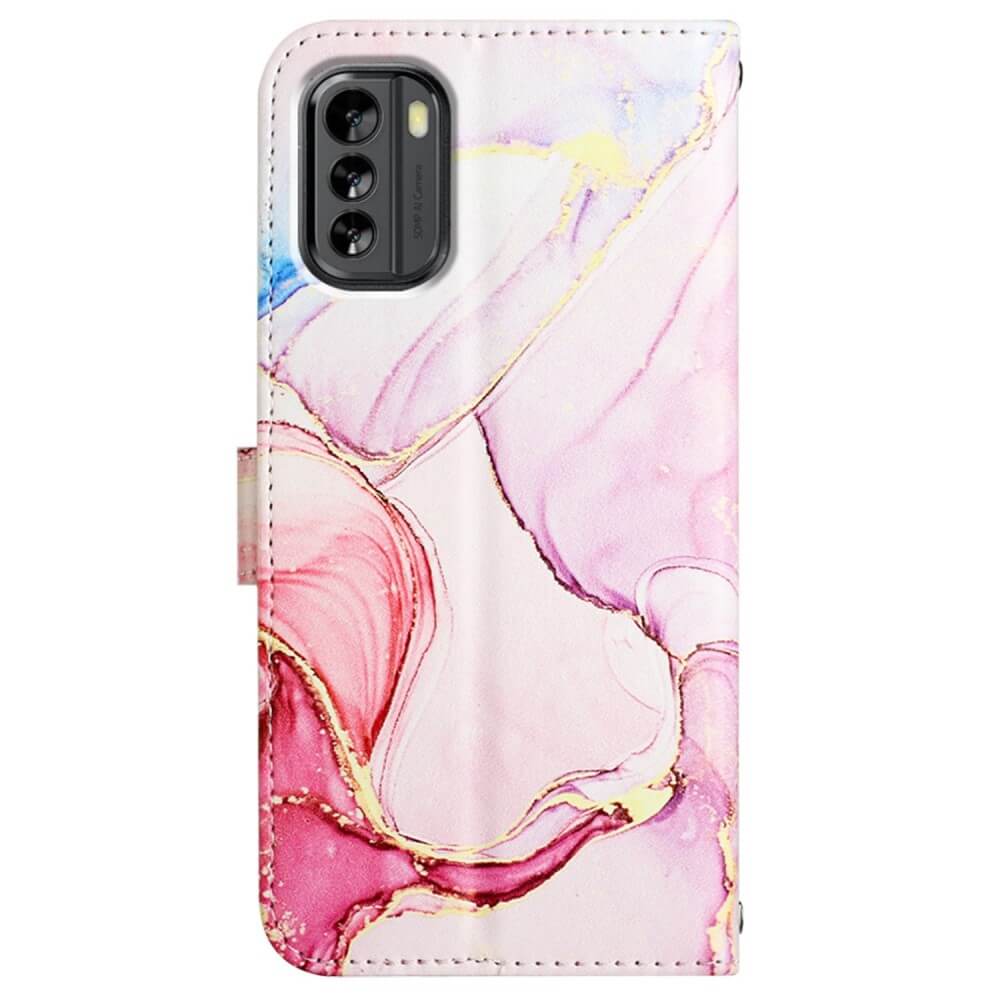 Nokia G60 - Custodia in pelle pink Marble