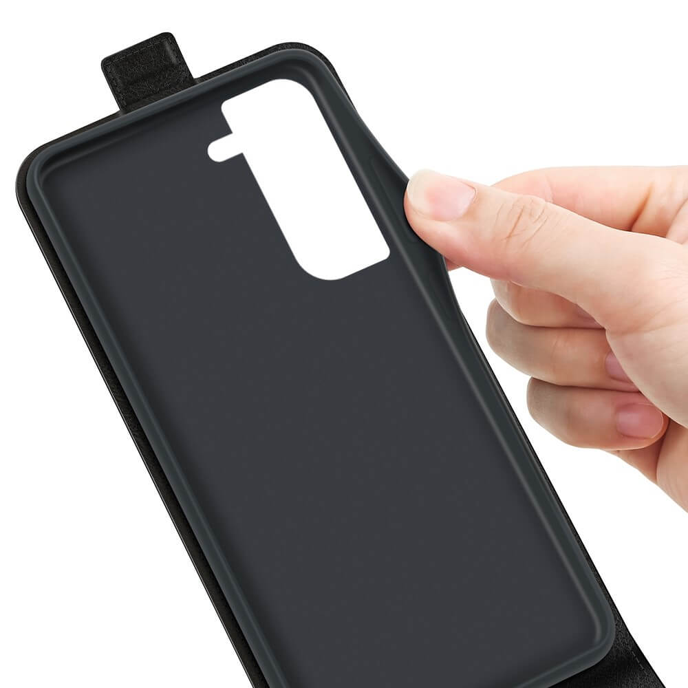 Galaxy S23 - Klassisches Flip Case vertikal schwarz