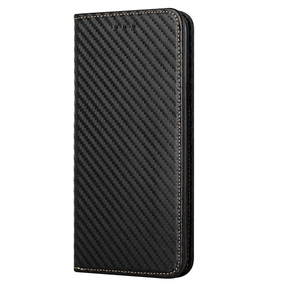 Galaxy S23+ - Carbon Look Flip Case Cover rosa