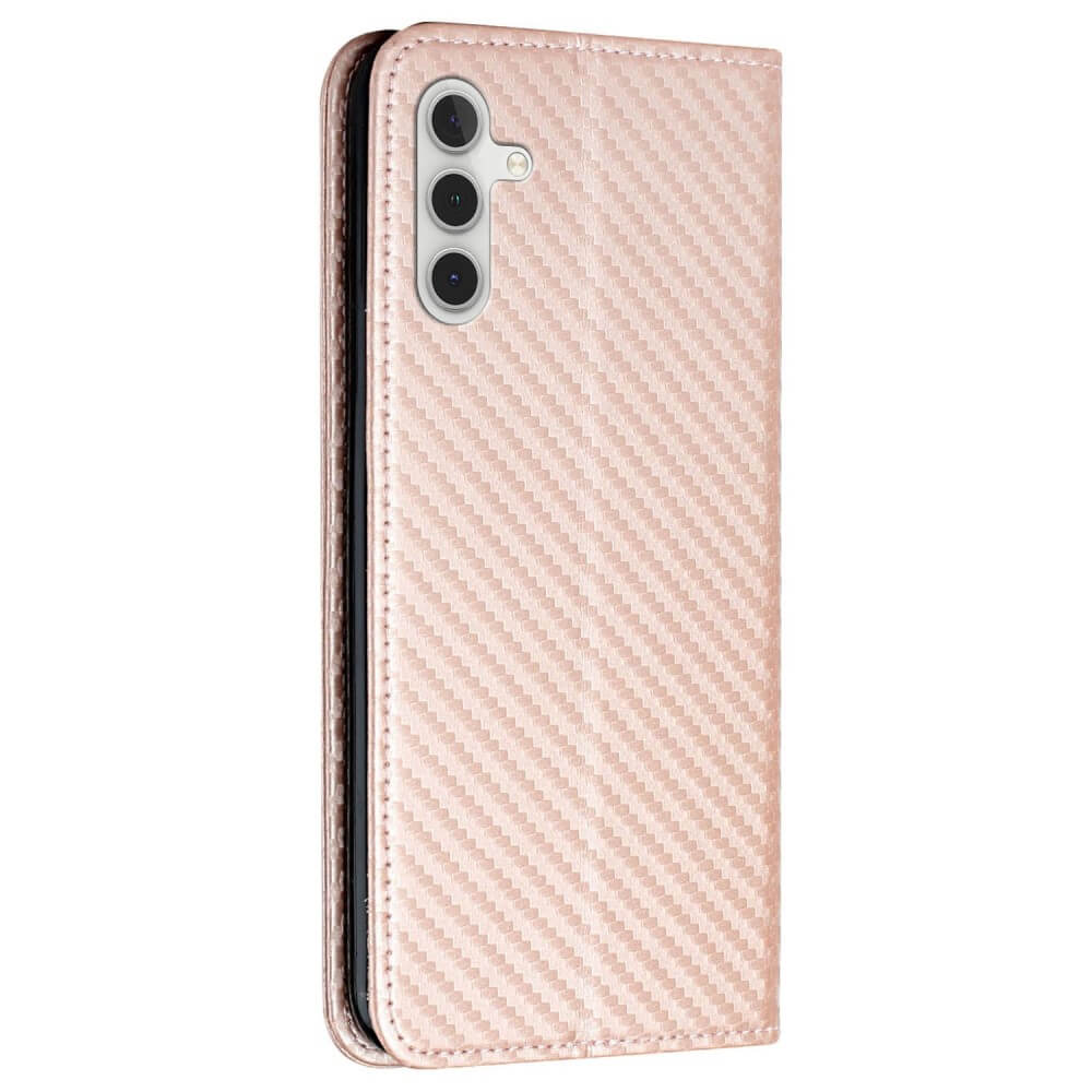 Galaxy A14 - Carbon Look Flip Case Cover