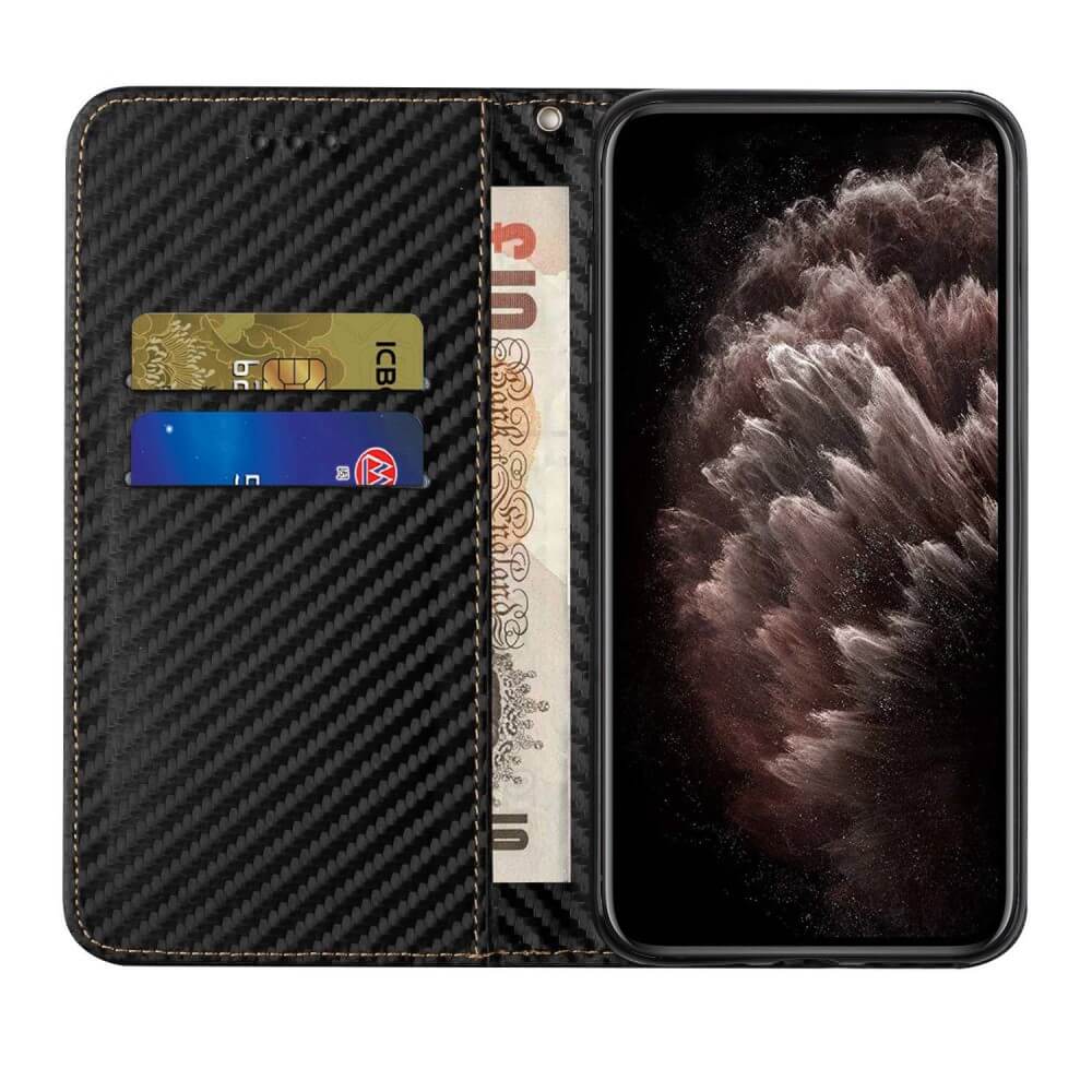 Galaxy A14 - Carbon Look Flip Case Cover
