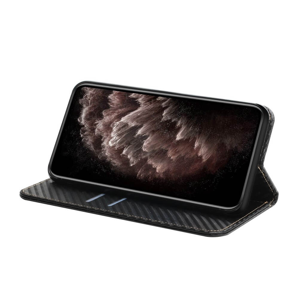 Galaxy A14 - Carbon Look Flip Case Cover