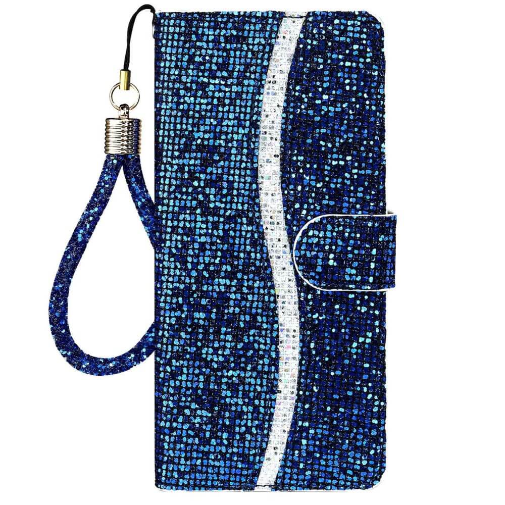 Galaxy A14 - Glitter Leder Etui