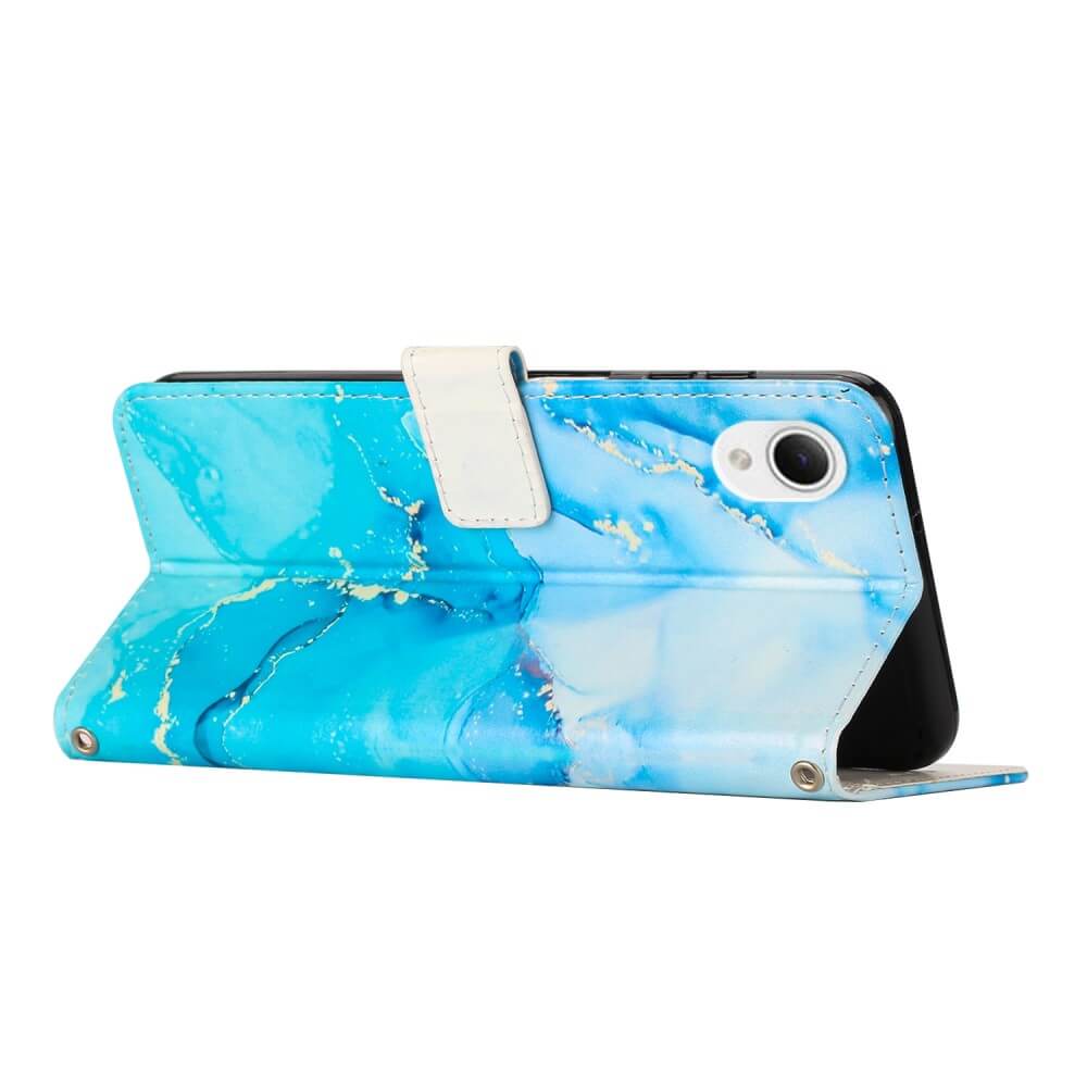 Galaxy A23e - Leder Hülle Marble