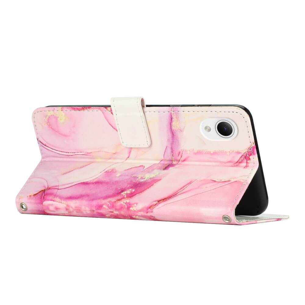 Galaxy A23e - Leder Hülle Marble