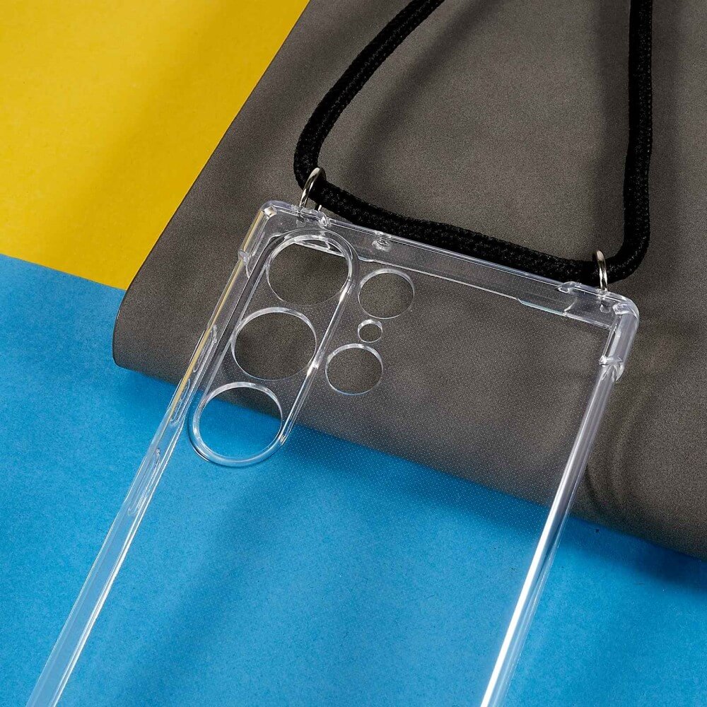 Galaxy S23 Ultra - Hülle mit Umhängeband transparent