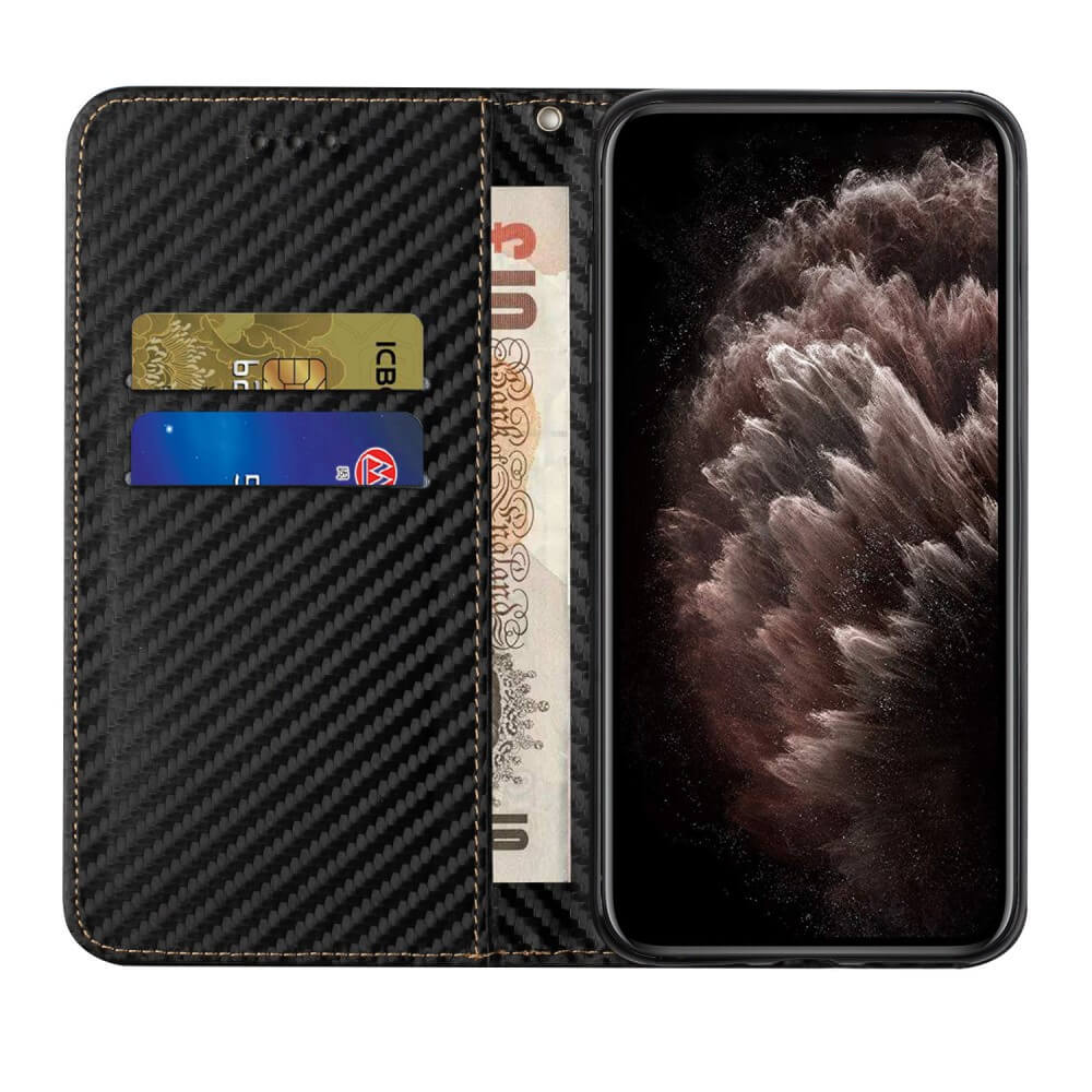 Galaxy A34 - Carbon Look Flip Case Cover