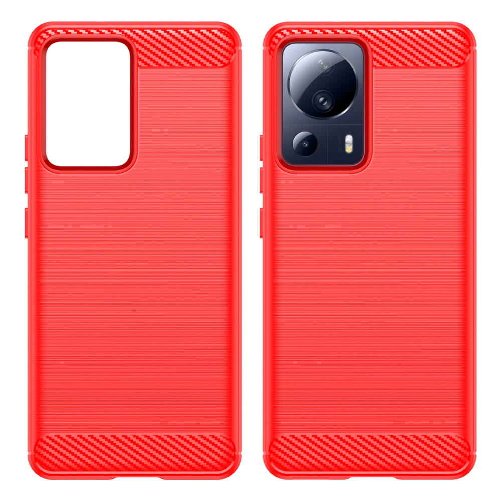 Xiaomi 13 Lite - Metall Carbon Look Hülle