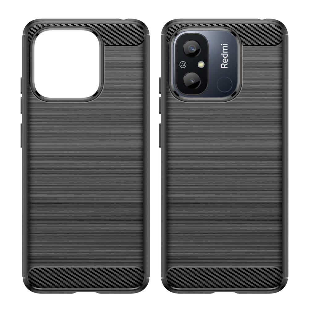 Xiaomi Redmi 12c - Metall Carbon Look Hülle