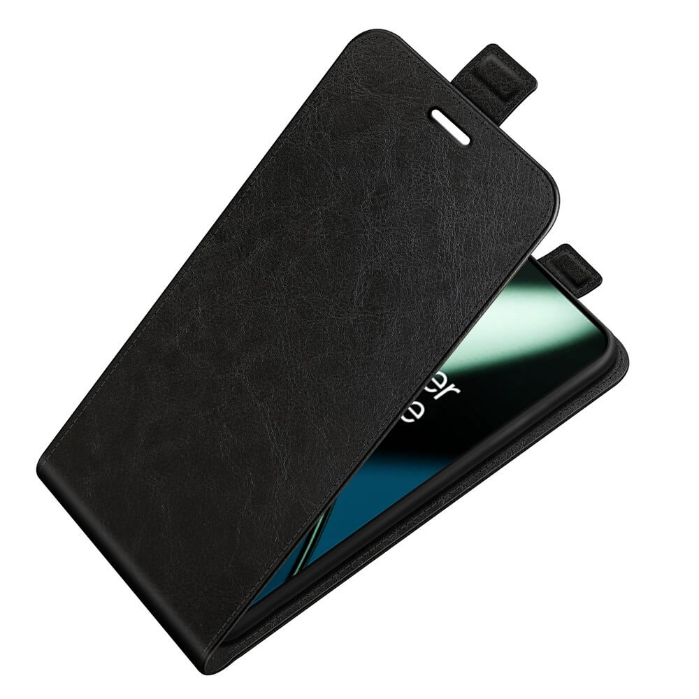 OnePlus 11 - Klassisches Flip Case vertikal schwarz