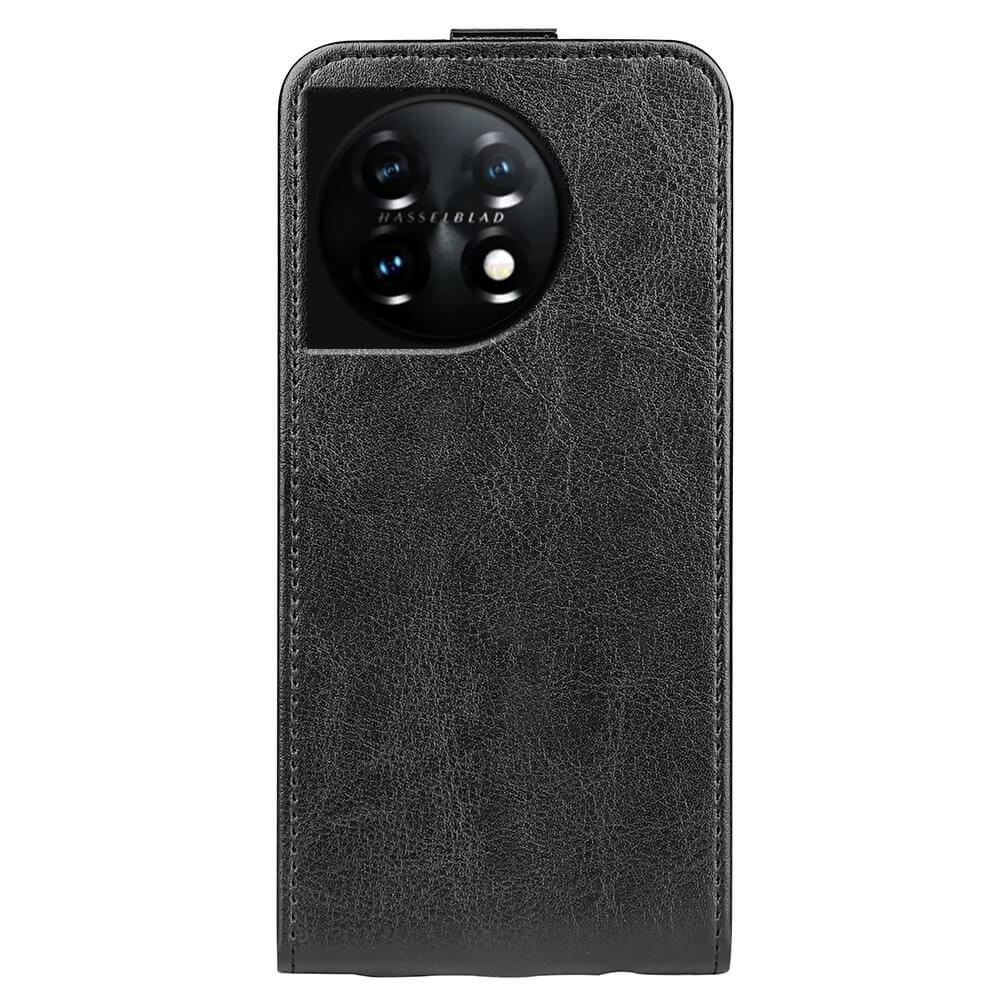 OnePlus 11 - Klassisches Flip Case vertikal schwarz
