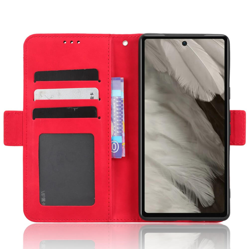 Google Pixel 7a - Etui Mit Vielen Kartenfächer