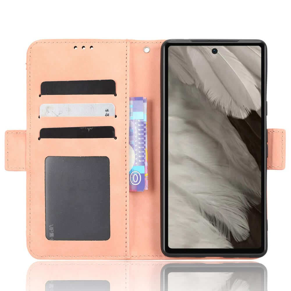 Google Pixel 7a - Etui Mit Vielen Kartenfächer