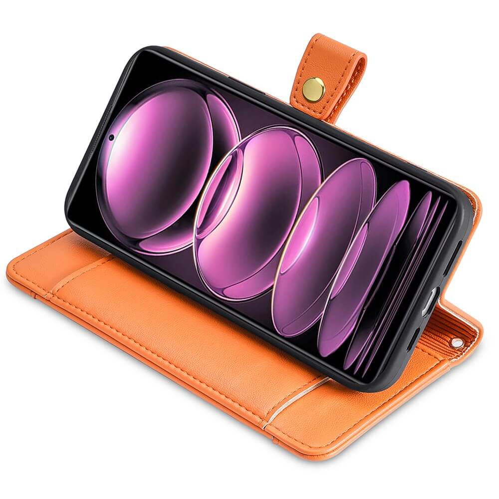 Xiaomi Poco X5 Pro - Wallet Etui Hülle orange
