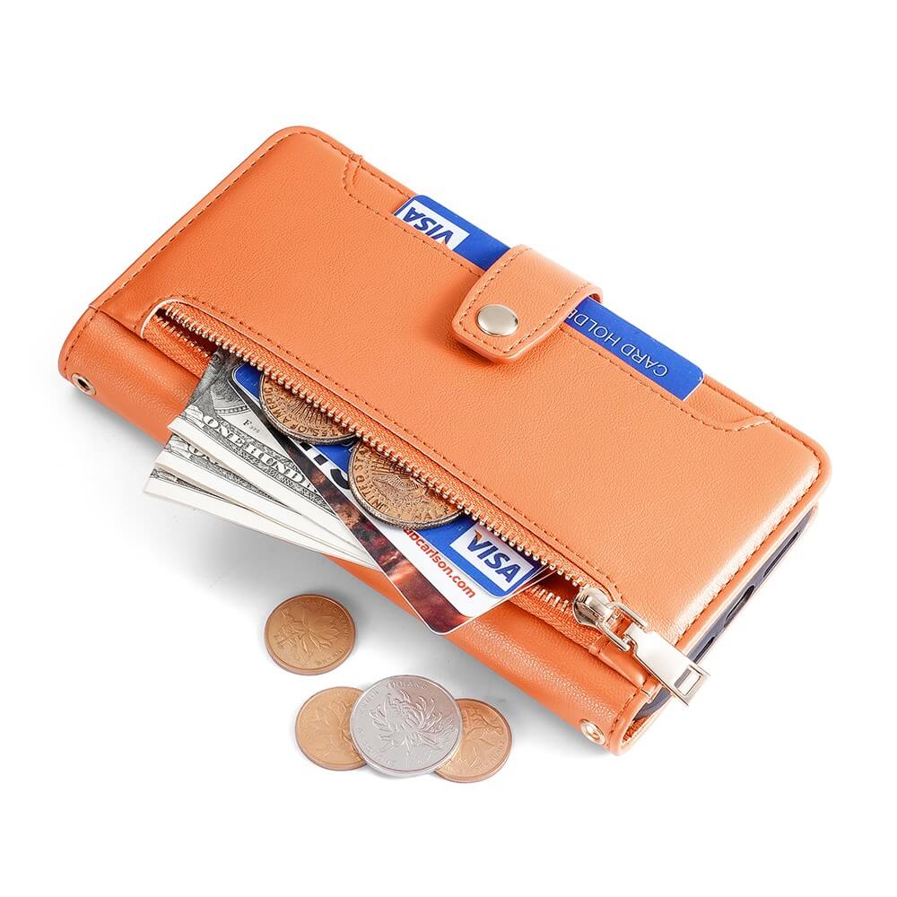 Xiaomi Poco X5 Pro - Wallet Etui Hülle orange