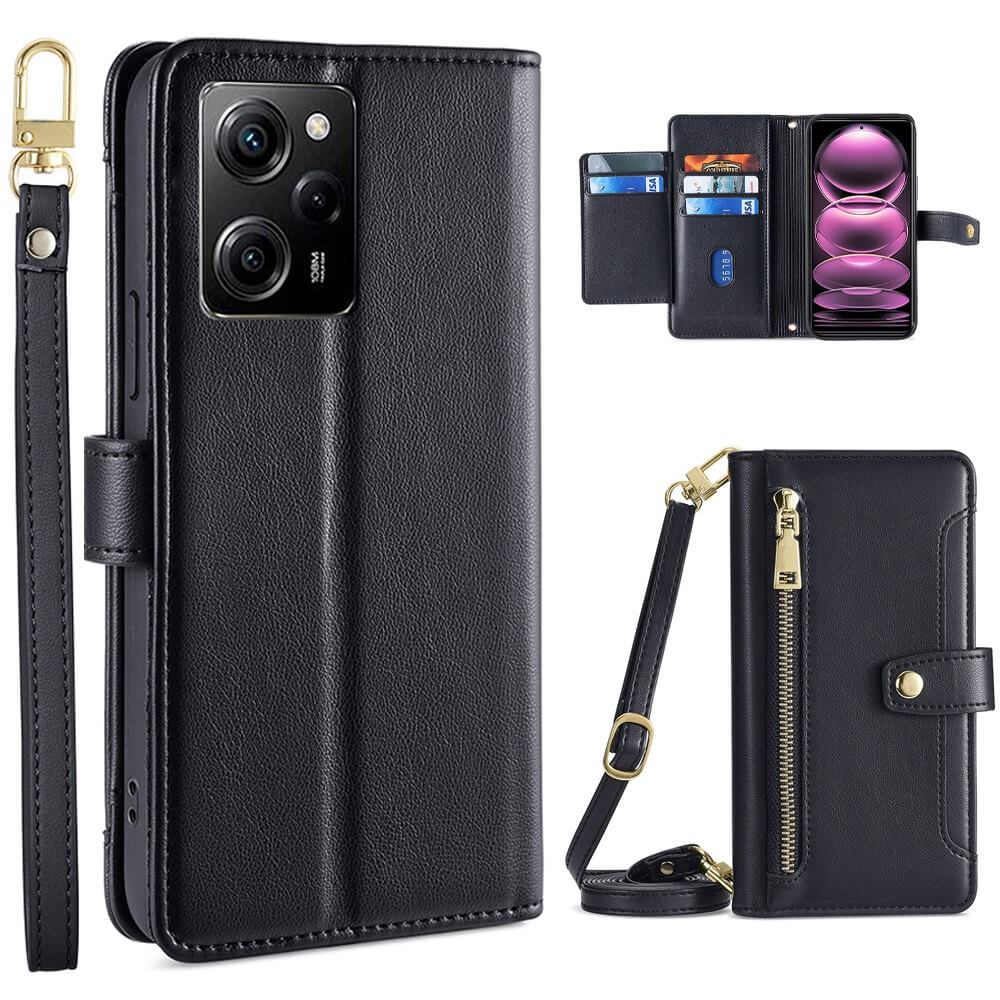 Xiaomi Poco X5 Pro - Wallet Etui Hülle schwarz