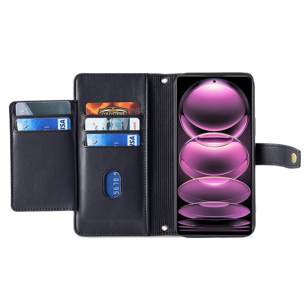 Xiaomi Poco X5 Pro - Wallet Etui Hülle schwarz