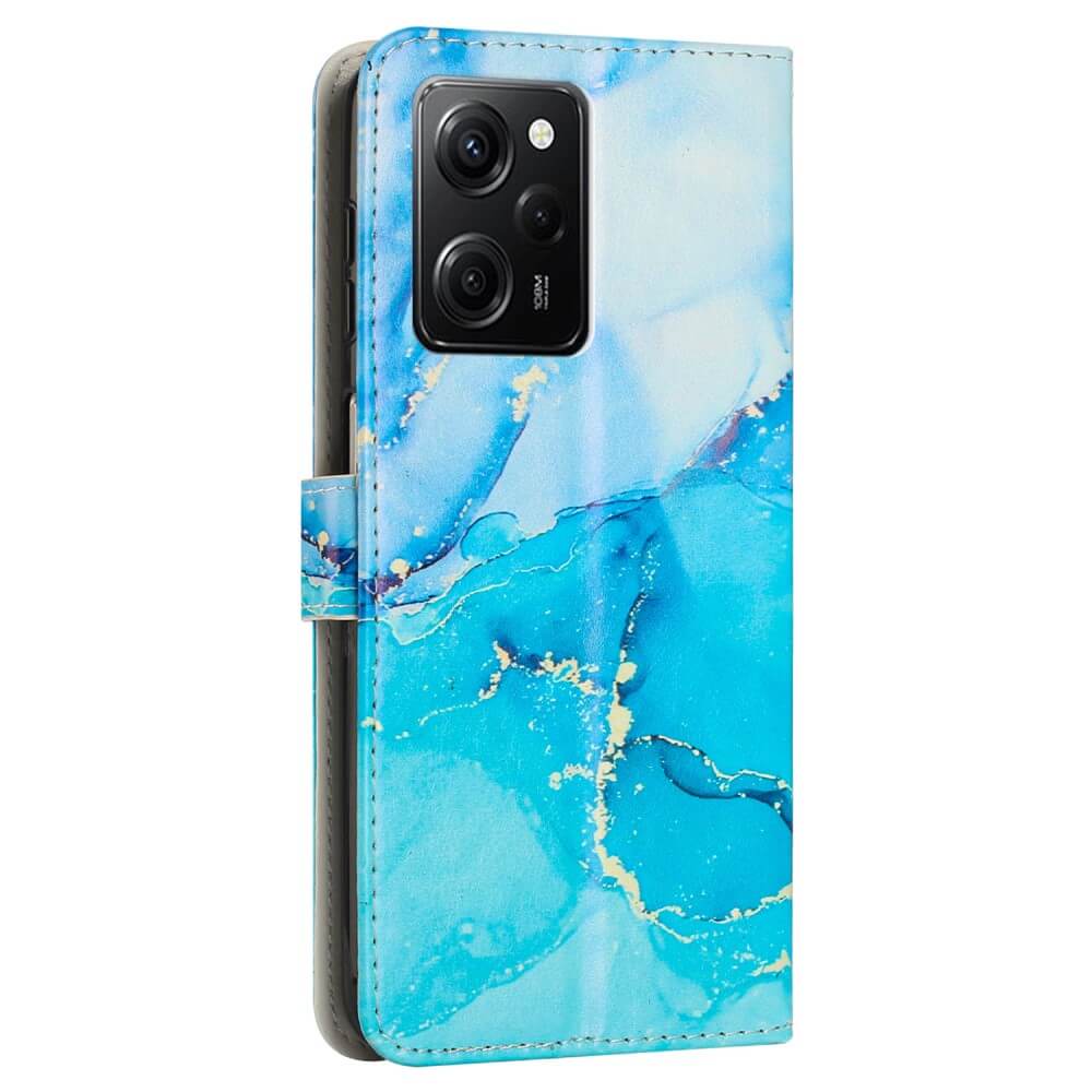 Xiaomi Poco X5 Pro - Custodia in pelle blue Marble