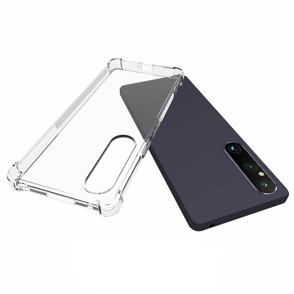 Sony Xperia 1 V - Silikon Case Hülle transparent