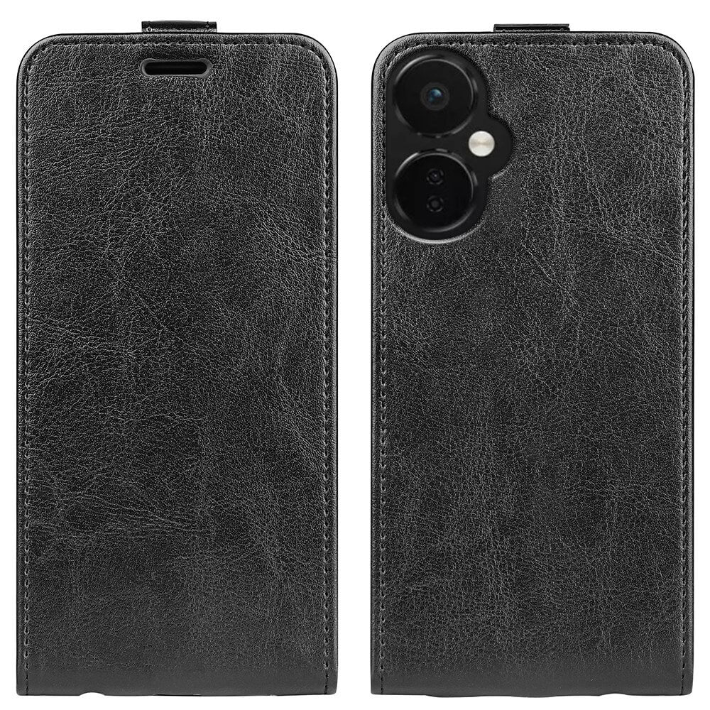 OnePlus Nord CE 3 Lite - Klassisches Flip Case vertikal schwarz