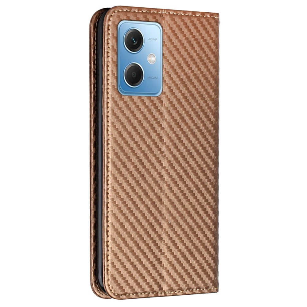 Xiaomi Poco X5 - Carbon Look Flip Case Hülle