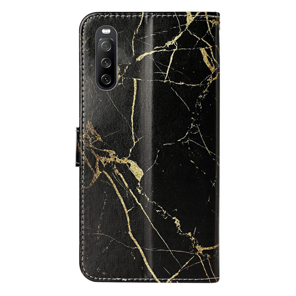 Sony Xperia 10 V - Leder Hülle Marble
