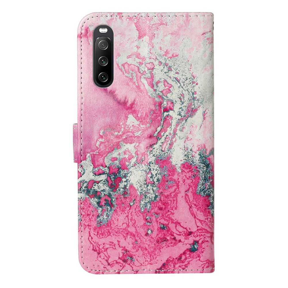 Sony Xperia 10 V - Leder Hülle Marble