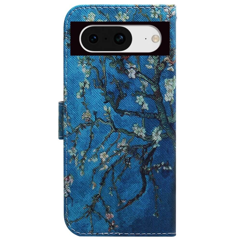 Google Pixel 8 - Custodia in pelle fiori