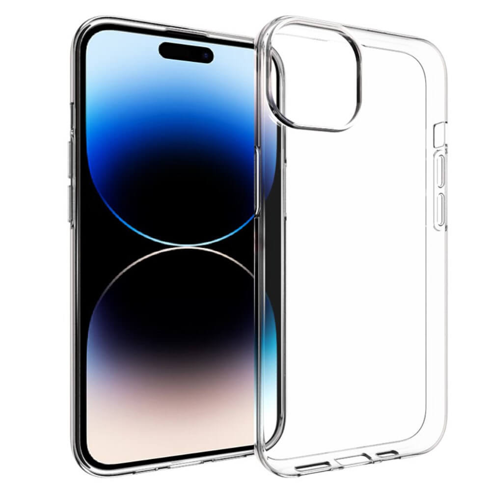 iPhone 15 Plus - Silikon Gummi Case transparent