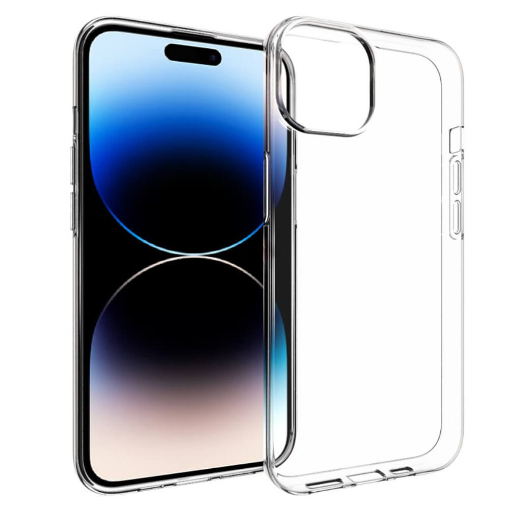 iPhone 15 Plus - Silikon Gummi Case transparent