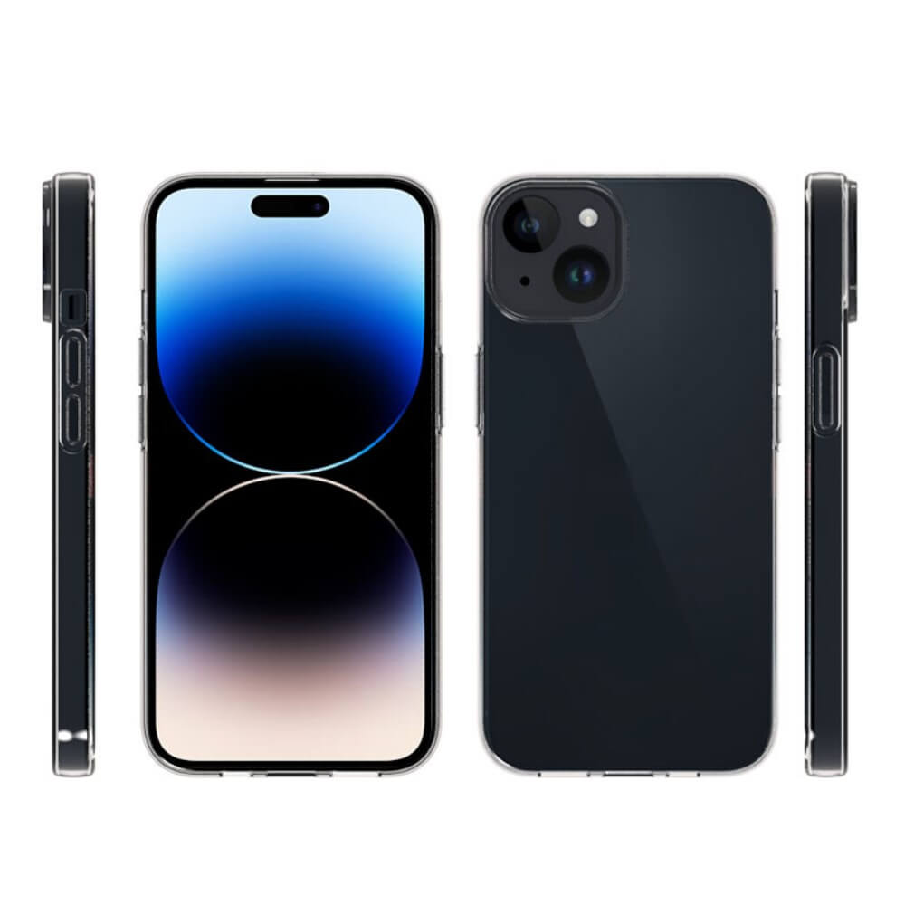 iPhone 15 Plus - Silikon Gummi Case transparent