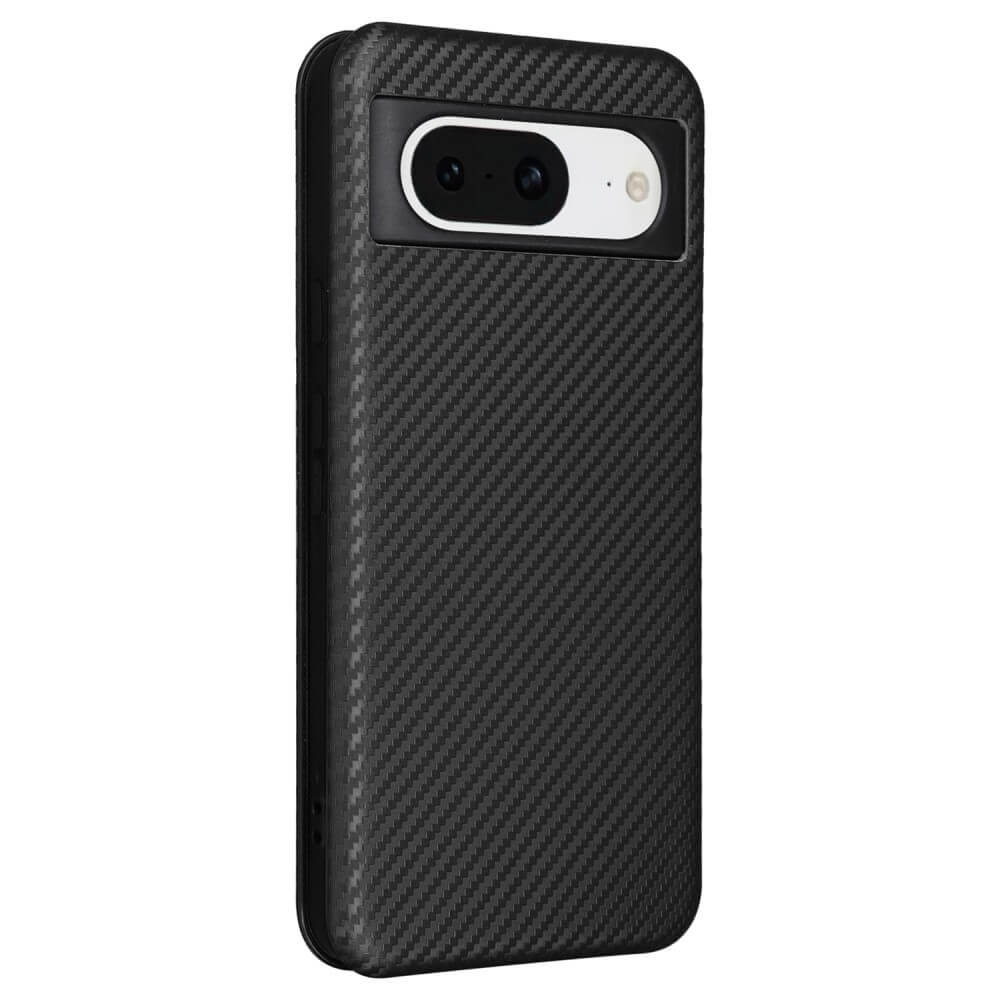 Google Pixel 8 - Carbon Look Flip Case Cover