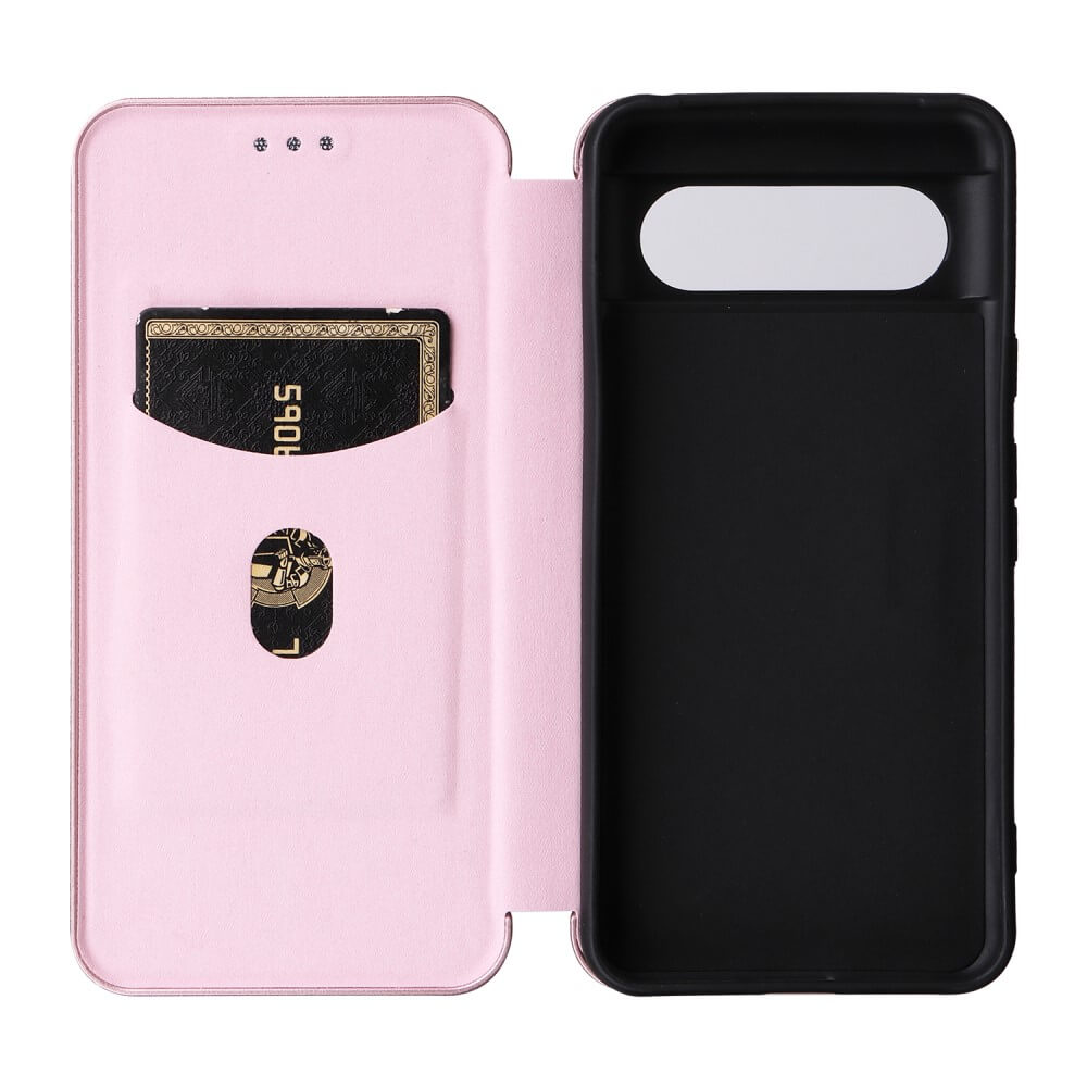 Google Pixel 8 - Carbon Look Flip Case Cover