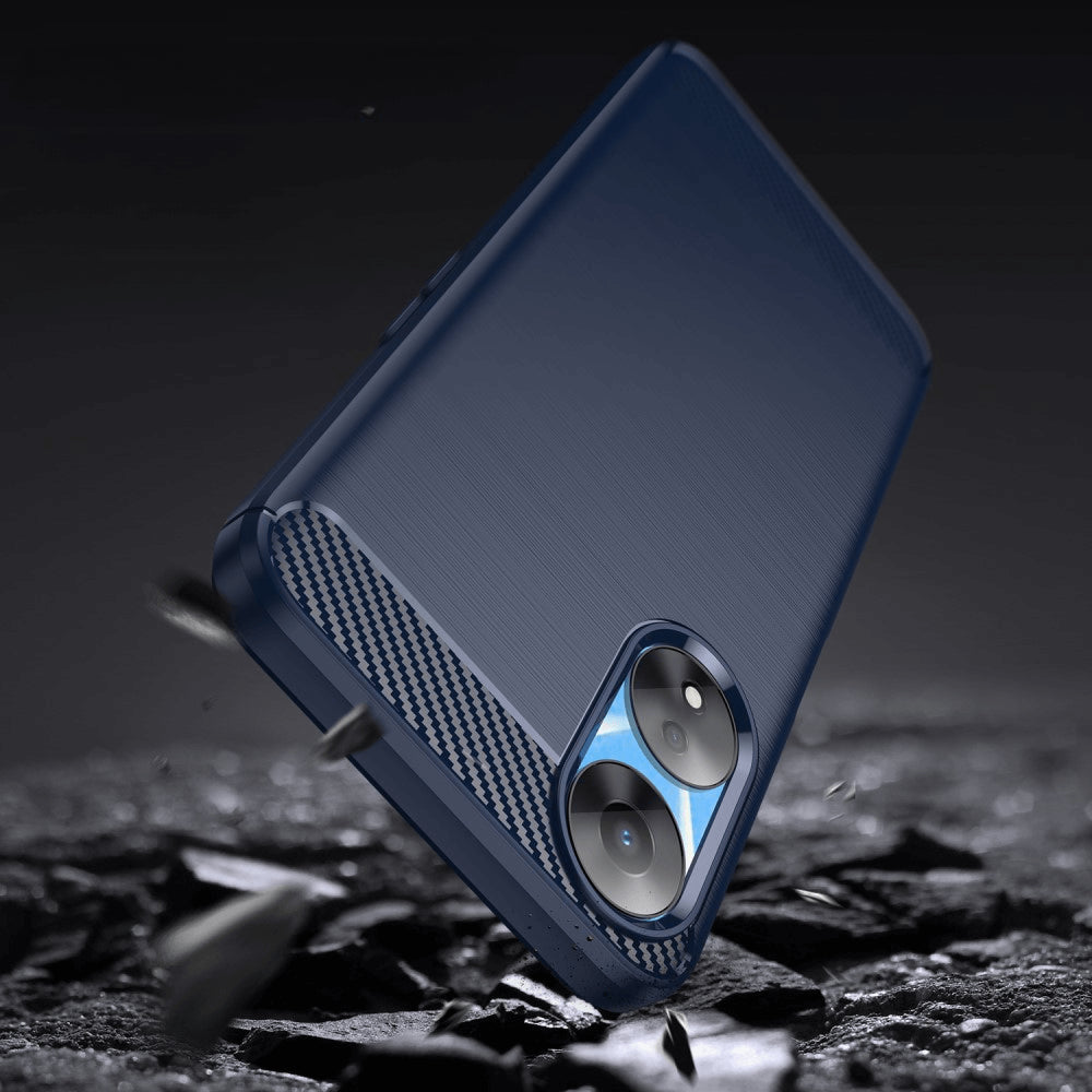 Oppo A58 5G / A78 5G - Cover In Metallo Carbon Look