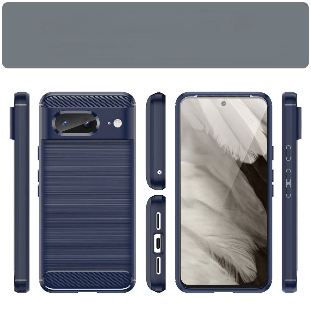 Google Pixel 8 - Metal Carbon Look Case