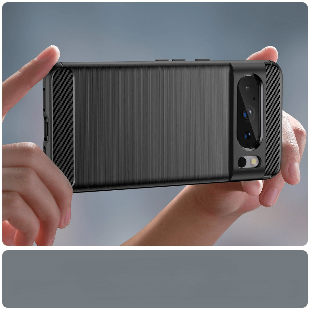 Google Pixel 8 Pro - Cover In Metallo Carbon Look