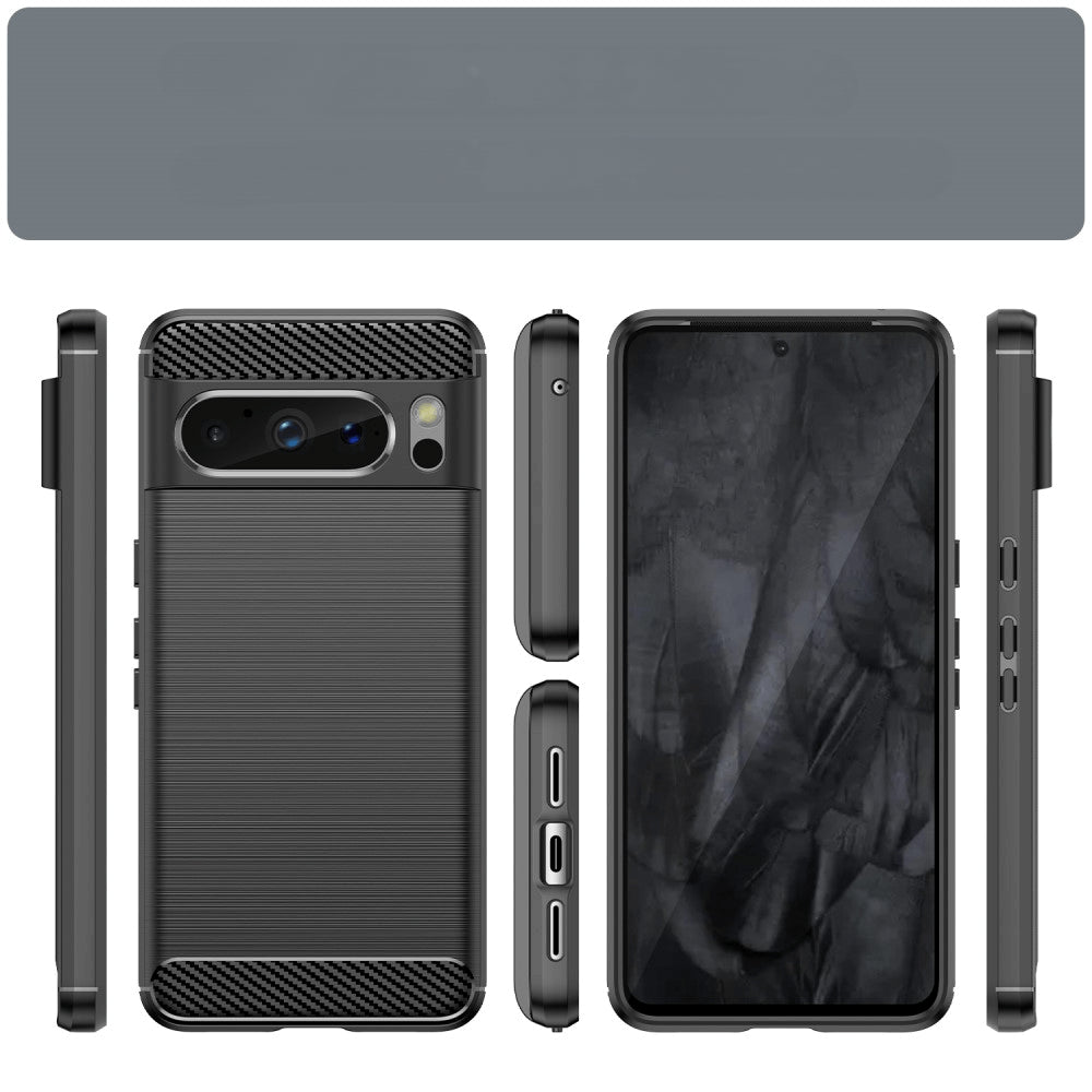 Google Pixel 8 Pro - Cover In Metallo Carbon Look