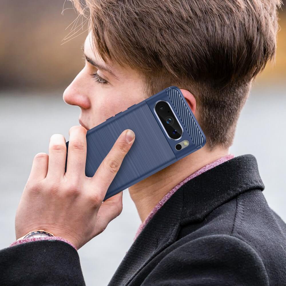 Google Pixel 8 Pro - Cover In Metallo Carbon Look