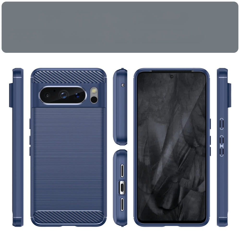 Google Pixel 8 Pro - Cover In Metallo Carbon Look