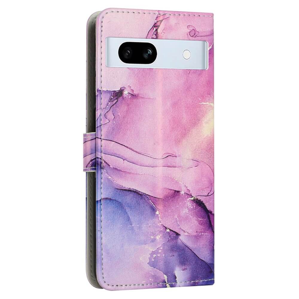Google Pixel 7a - Leder Hülle Marble