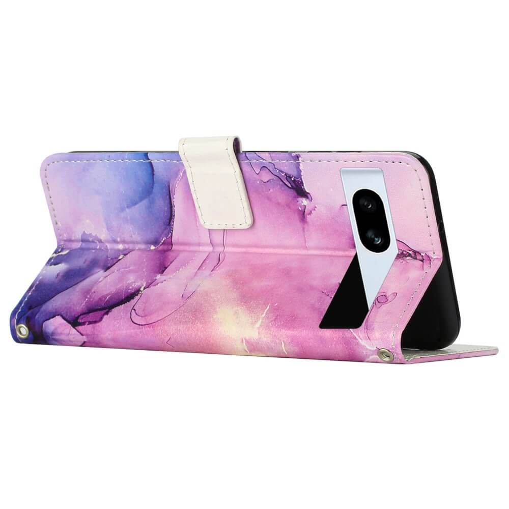 Google Pixel 7a - Leder Hülle Marble